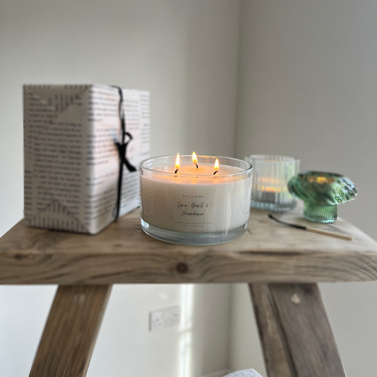 Lime, Basil & Mandarin, Large Candle image 0