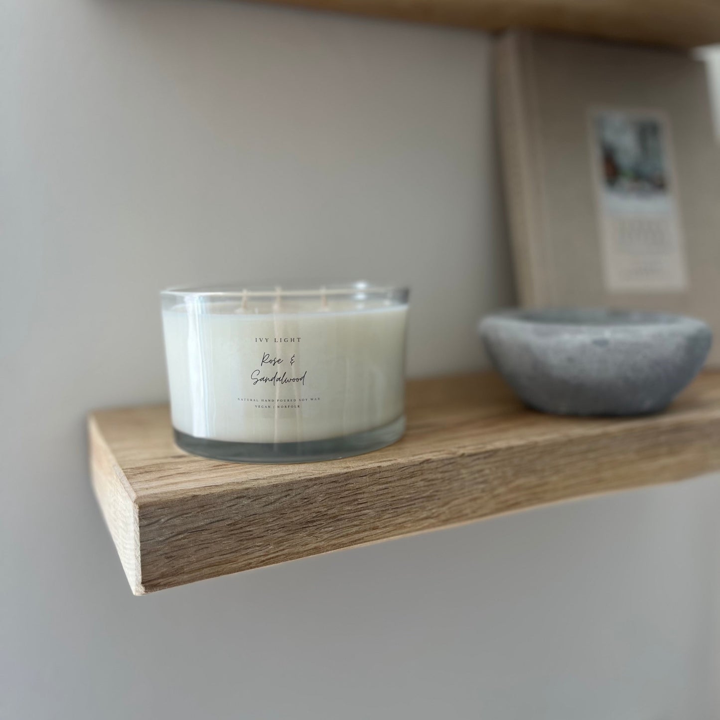 Rose & Sandalwood, Large Candle