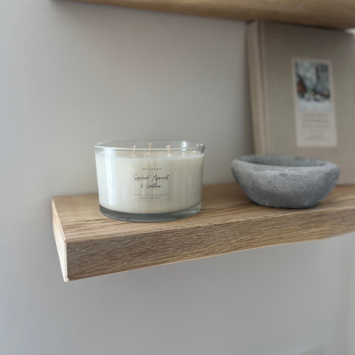 Spiced Apricot & Leather, Large Candle